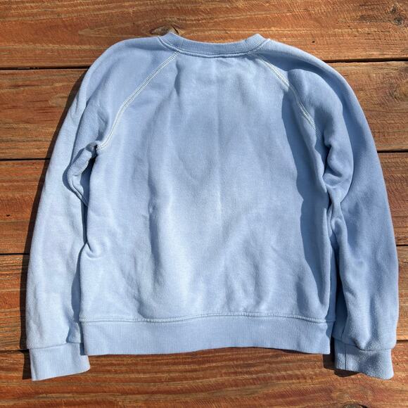 Vintage 90s Disneyland Mickey Mouse Sweatshirt Light Blue Kids M Retro Disney - Picture 2 of 8